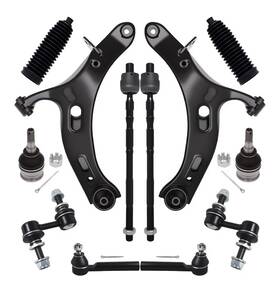 Aqk-ca129 Tucarest 12pcs Front End Suspension Kit Fit For 2010-2014 Su-baru Outback 2 Lower Contro