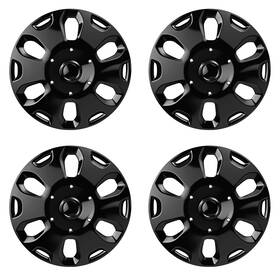 Tly-120 Tulalux 4pc 15 Inch Glossy Black Hubcaps For 2010-2013 Ford Transit Connect Wheel Covers Set
