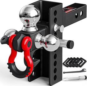 Pp3pl30032033014 Tyt Heavy-duty Trailer Hitch Tri-ball Mount Fits 2-in Receiver Tri Ball With Pp3pl30032033014 Tyt Heavy-duty Trailer Hitch Tri-ball Mount Fits 2-in Receiver Tri Ball With