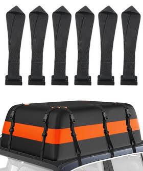 2896hwbd001 Unlrae 6pcs Roof Rack Straps Car Accessories Universal Rooftop Cargo Tie Down Hook S