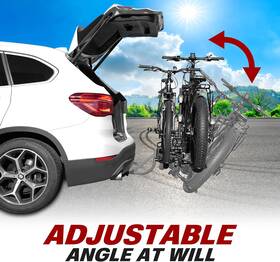 Usa Enterprises 744759785664 Bike Hitch Mount Rack Carrier For Car Truck Suv - Tray Style Smart Tilting Usa Enterprises 744759785664 Bike Hitch Mount Rack Carrier For Car Truck Suv - Tray Style Smart Tilting