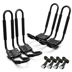 Vallix Vl-aa-001-bla 2 Pairs Kayak Roof Rack For Car J-bar Carrier Suv And Trucks