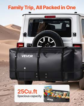 Vevor 197988879350 Hitch Cargo Carrier Bag 59.84 X 24.02 30.63 In 25 Cubic Feet Waterproof