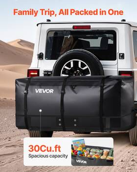 Vevor 197988880219 Hitch Cargo Carrier Bag 60.24 X 24.02 35.94 In 30 Cubic Feet Waterproof Vevor 197988880219 Hitch Cargo Carrier Bag 60.24 X 24.02 35.94 In 30 Cubic Feet Waterproof