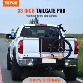 2-bike Vevor 840349980393 33-inch Tailgate Pad Pickup Truck Bed Protector Cover 2-bike Vevor 840349980393 33-inch Tailgate Pad Pickup Truck Bed Protector Cover