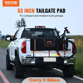 5-bike Vevor 840349982458 53-inch Tailgate Pad Pickup Truck Bed Protector Cover
