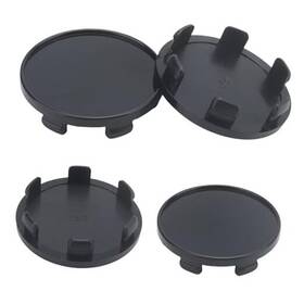 Vvag 683304121291 4pcs Car Wheel Center Cap Abs Snap-in Rim Cover Hub Caps For Cars Trucks Black