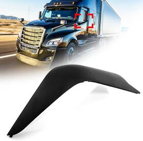 Zk-8630-l Wanlly Door Mirror Arm Cover Fit For Freightliner Cascadia 2018-on Black A