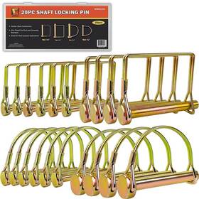 Wellmax 853488004646 20 Pcs Shaft Locking Pin In 1/4 Inch 5/16 And 3/8 Diameter -plated Heavy Duty