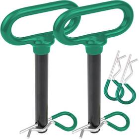 Wellmax 853488004837 2-pack 5/8 Inch X 4-1/2 Steel Hitch Pin With 4pcs 3 R Clip Clevis Wit