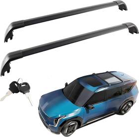 Wenzhoushimeiyingguojimaoyiyouxiangongsi 791986827667 Lockable Roof Rack Cross Bars Compatible With Kia Ev9 Wind Awd Land 2024 202