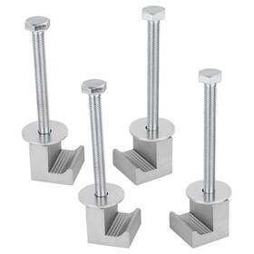 20225837 Woclon J Hook Crossover Pickup Tool Box Aluminum Mounting Clamps Universal Kit Silver