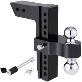 Tcb001 Wownest Adjustable Trailer Hitch 6 Inch Drop Ball Mount Fits 2-inch Receiver