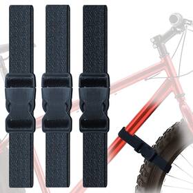 Woyeainy 735843458779 3 Pack Adjustable With Buckles Bike Rack Straps Bicycle Wheel Stabil