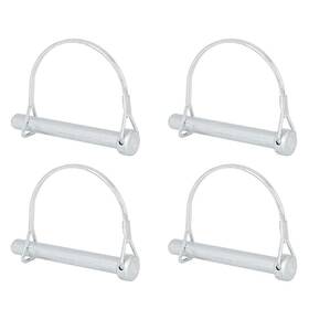 A20082000ux0048 X Autohaux 4pcs 3.15 Inch 0.39 80 10mm Arch D Shape Trailer Shaft Locking Pin Safety Co