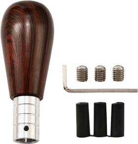 St-t2542-1 Ximinz Wood Grain Gear Shifter Knob Universal Car Shift Manual Knobs Aluminum All