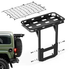 A-033 Xookun Rear Tailgate Cargo Basket Compatible With 2007-2018 Jeep Wrangler Jkjku Unli
