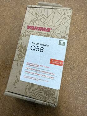 00658 Yakima Q58 Q Tower Clips With A Pads And Vinyl #00658 2 58 New In Box