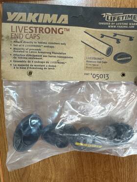 Yakima 05013 Livestrong Round Bar End Caps 4 Pack