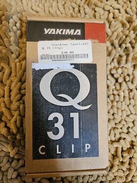 0631 Yakima New In Box Set Of 2 Q31 Clips Part #0631