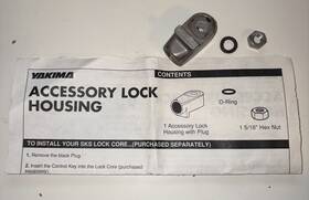 1030429 Yakima Accessory Lock Housing Part #1030429 Rev. C Used 1030429 Yakima Accessory Lock Housing Part #1030429 Rev. C Used