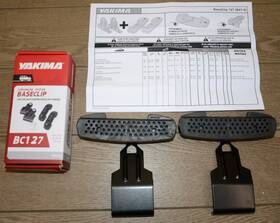 Bc127 Yakima 6127 Baseclip Set For Baseline Towers Bc 127 B41 Clips 5 Pads