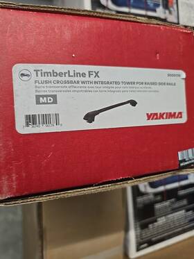 8000178 Yakima Timberline Fx Load Bar/tower Set - Medium