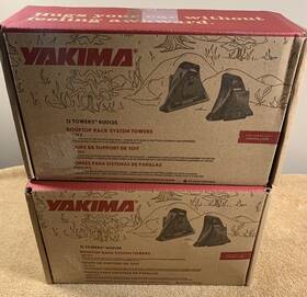 000135 Yakima 800135 New Q Towers For Round Bars- 4 Pack In Box #000135