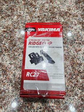 8006027 Yakima Streamline System Ridge Clips Rc27 For Ridgeline Towers Set Of 4 8006027 Yakima Streamline System Ridge Clips Rc27 For Ridgeline Towers Set Of 4