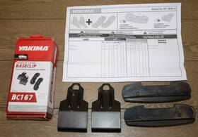 8006167 Yakima Baseclip Set Bc167 For Baseline Towers Bc 167 B58 Clips 3 Pads