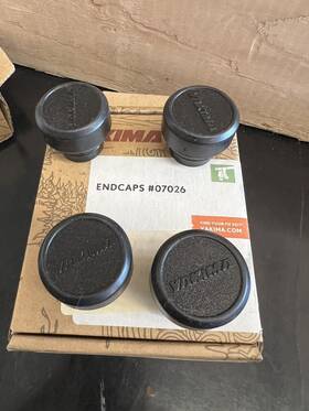 8007026 Yakima Round Bar End Caps #07026 Set Of 4 Roof Rack