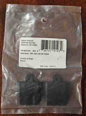 8810103 Yakima Replacement End Caps Non-hd Tracks - Pair