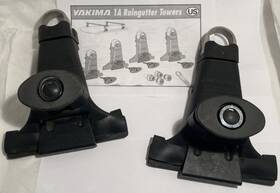 8810137 Yakima 1 Set 2 Nicely Used 1a Raingutter Towers With Install Instructions