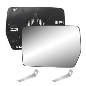 4l3z-17k707-db Yikesai Driver Left Side Heated Mirror Glass Compatible With Lh Black