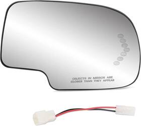 Yikesai 708686972030 Exterior Passenger Side Heated Mirror Glass Replacement For 2003-2007 Cadillac E