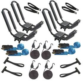 Yima Accessories 728350534500 2 Pairs Kayak Rack Car Roof Top Crossbar-easy To Carry Canoe Boat Surf
