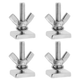 Yinettech 894833168374 4pcs Stainless Steel M6x28mm T-track Adapter 19.2x19.2x4mm Square Head Bolts Yinettech 894833168374 4pcs Stainless Steel M6x28mm T-track Adapter 19.2x19.2x4mm Square Head Bolts