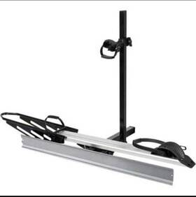 10104149 Young Electric Hitch Mount Single Bike Rack With Ramp For 100 Lbs. Capacity