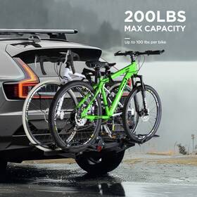 10104158 Young Electric 200 Lbs. 2 Bike Rack Hitch Mount Platform Style For Cars Trucks Suvs Rvs