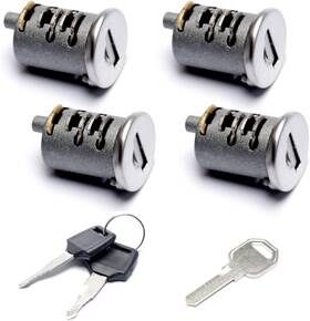 Yuxivcne 313094443418 4 Pack Lock Cylinders Compatible With Yakima Car Rack System Components