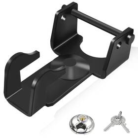 Tl-50 Zhenx Gooseneck Trailer Lock With Key Black 2-5/16 Inch Coupler For Trailers And Rvs