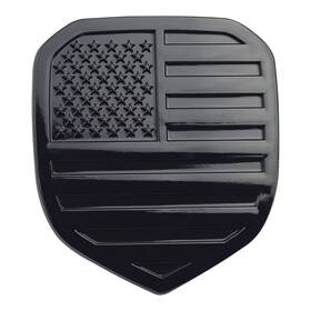 Af001 Zhizhong Front Grille Emblem American Flag Badge Compatible With Matte Black