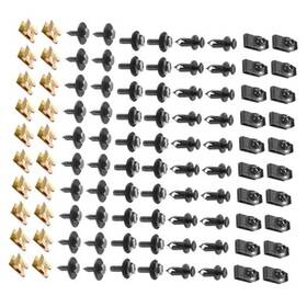Zosmpn1 Zosgrew 100 Pcs Car Body Fender Bumper Splash Guard Fixing Clip U Clips Rivet
