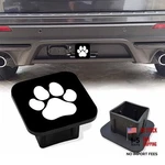 Trailer Hitch Cover Rubber Towing Lovely White Dog Paw On Black. Fixed Price $22.64.