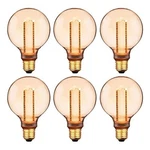Sunlite Led G40 Filament Globe Light Bulb, 3.5W, E26, Dimmable, 2000K Amber, 6PK. Fixed Price $120.89.