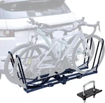 2-BIKE Hitch Mount Rack Folding Double-arm Carrier For Cars & Suvs. Fixed Price $237.99.