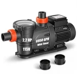 Leo 2.2HP Self Priming Pool Pump With Timer 115V High Flow. Fixed Price $234.04.