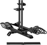 Foldable 2-BIKE Ebike Rack With Ramp, 200 Lbs Capacity, Fits 5" Fat Tires. Fixed Price $599.99.