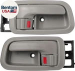 Pair Of Interior Door Handles W/bezel (light Gray) For Toyota Tundra (standard/r. Fixed Price $31.70.