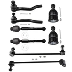 Ocpty 8PCS Front Inner Outer Tie Rod End Sway Bar Link Lower Medium. Fixed Price $92.99.